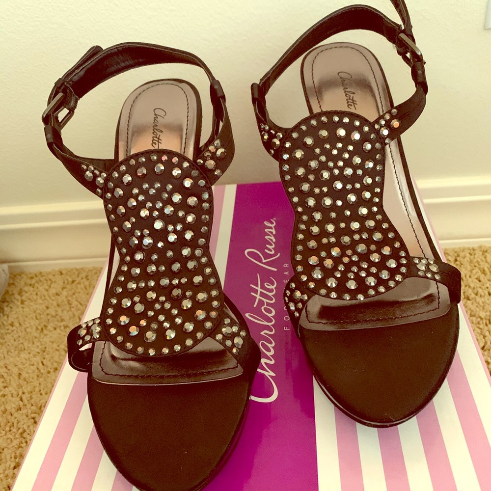 NEW studded black heels